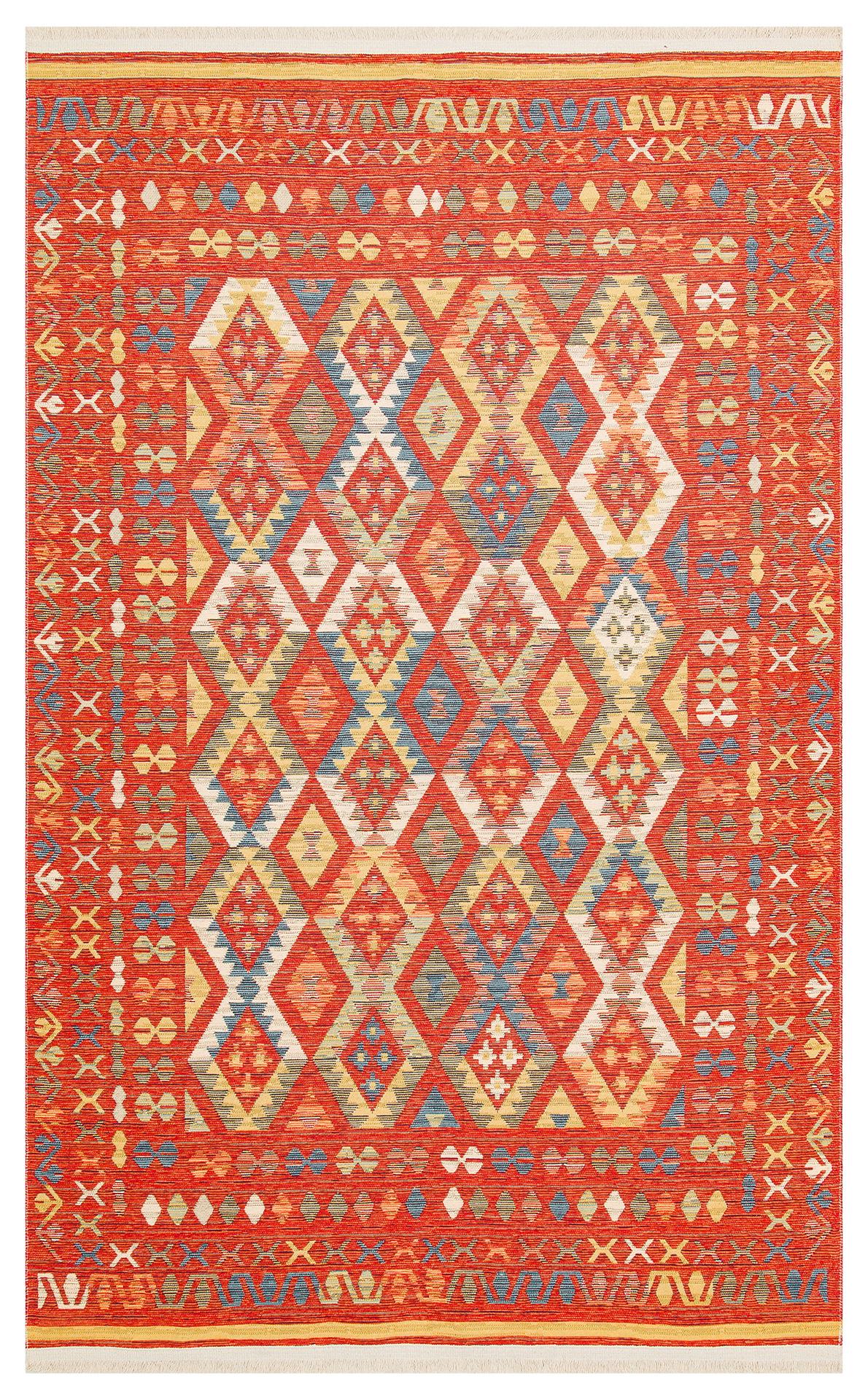 NOMAD NMD 08 LIGHT MULTY  Yıkanabilir, Çift Taraflı Kullanıma Uygun Yumuşak Tuşeli Otantik Kilim