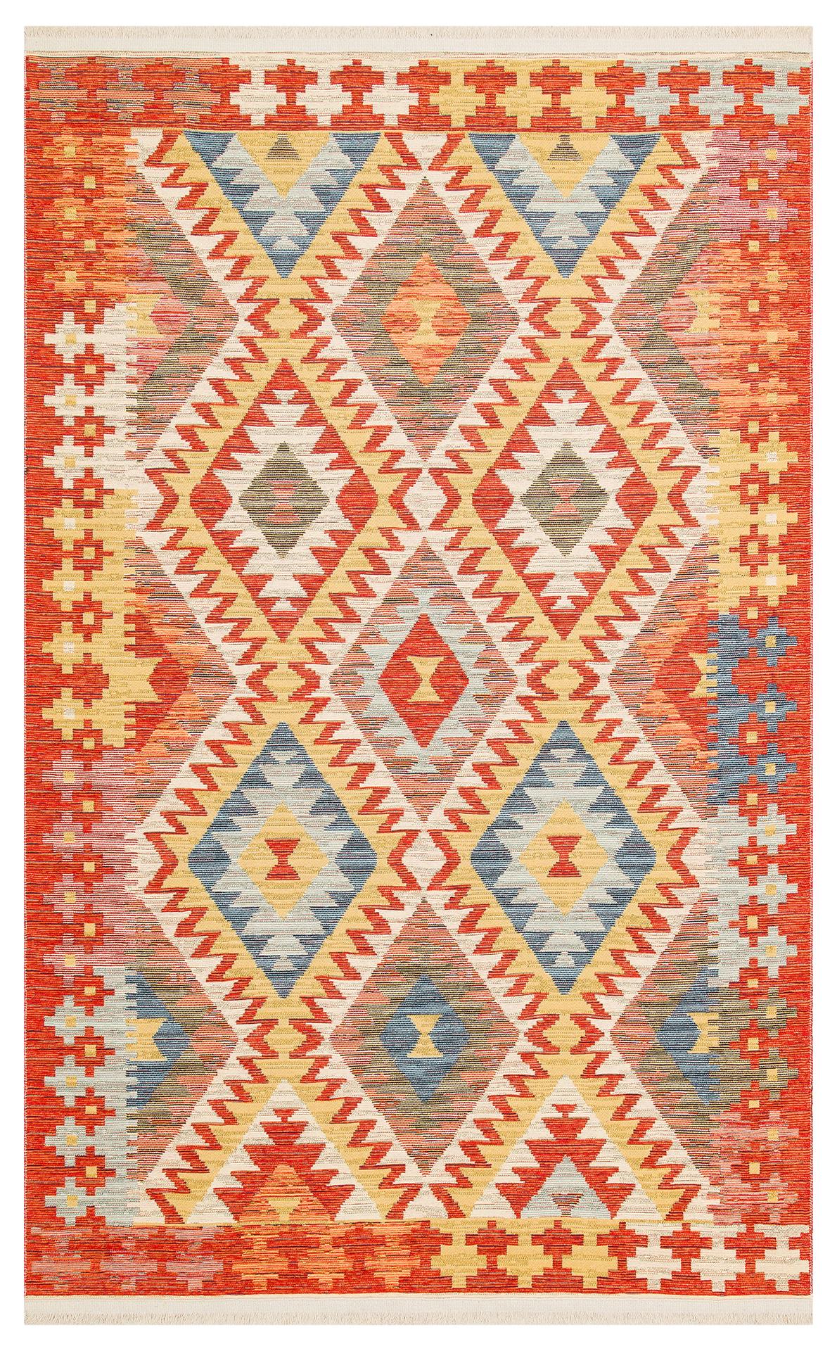 NOMAD NMD 09 LIGHT MULTY  Yıkanabilir, Çift Taraflı Kullanıma Uygun Yumuşak Tuşeli Otantik Kilim