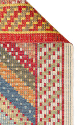 NOMAD NMD 10 RED  Yıkanabilir, Çift Taraflı Kullanıma Uygun Yumuşak Tuşeli Otantik Kilim