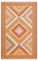 NOMAD NMD 10 RED  Yıkanabilir, Çift Taraflı Kullanıma Uygun Yumuşak Tuşeli Otantik Kilim