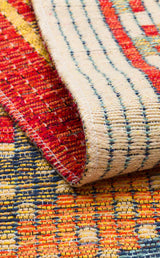 NOMAD NMD 10 RED  Yıkanabilir, Çift Taraflı Kullanıma Uygun Yumuşak Tuşeli Otantik Kilim