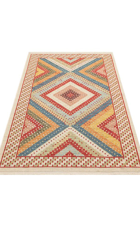 NOMAD NMD 10 RED  Yıkanabilir, Çift Taraflı Kullanıma Uygun Yumuşak Tuşeli Otantik Kilim