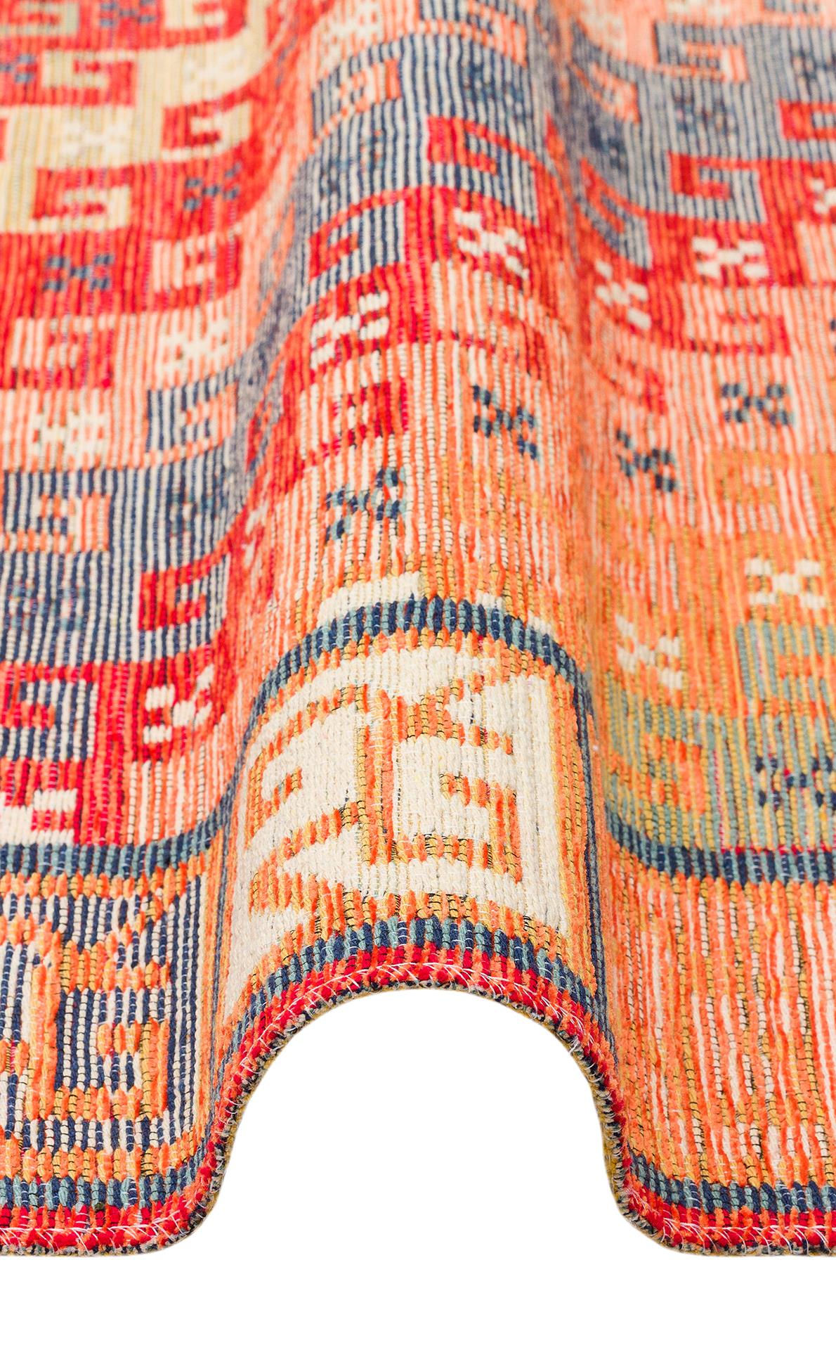NOMAD NMD 11 TERRA  Yıkanabilir, Çift Taraflı Kullanıma Uygun Yumuşak Tuşeli Otantik Kilim