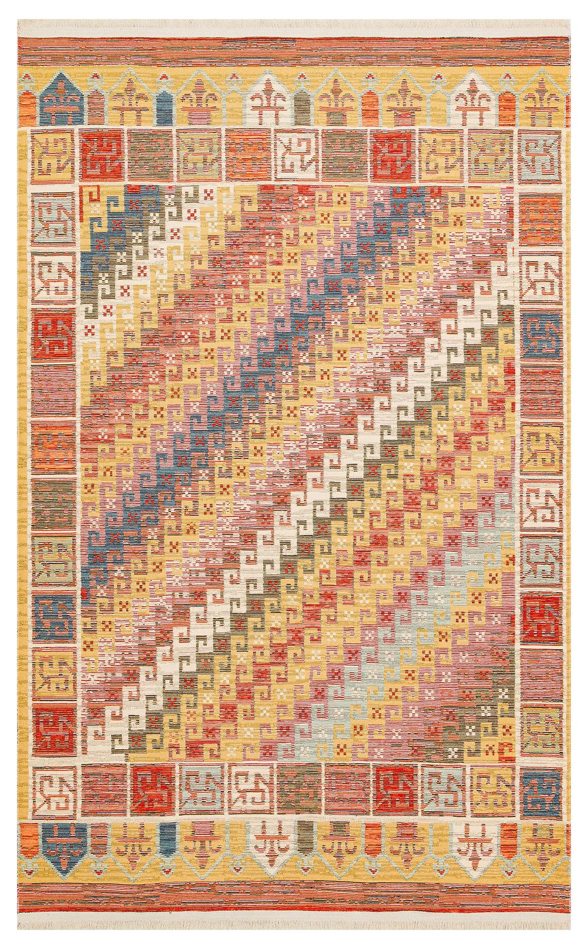 NOMAD NMD 11 TERRA  Yıkanabilir, Çift Taraflı Kullanıma Uygun Yumuşak Tuşeli Otantik Kilim