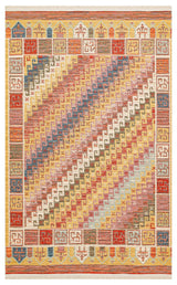 NOMAD NMD 11 TERRA  Yıkanabilir, Çift Taraflı Kullanıma Uygun Yumuşak Tuşeli Otantik Kilim