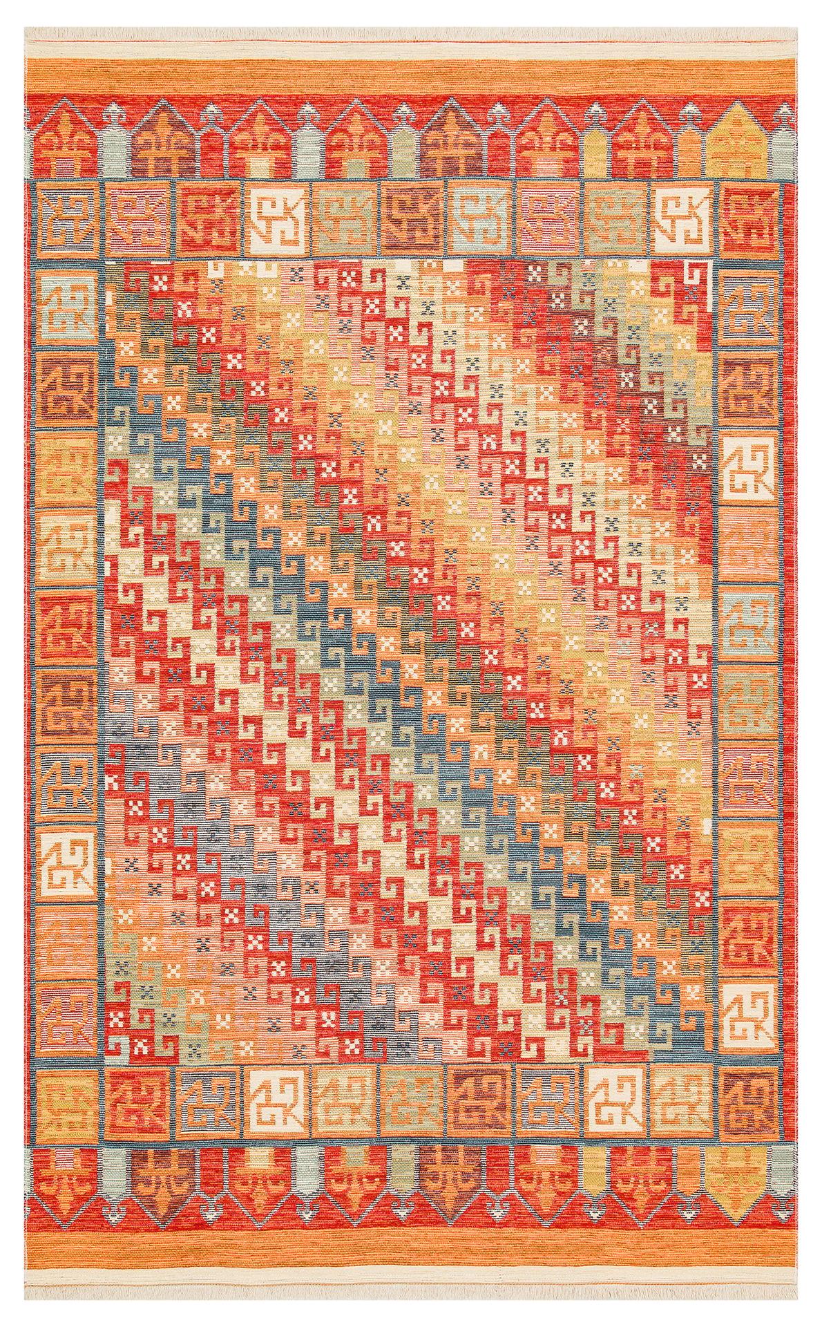 NOMAD NMD 11 TERRA  Yıkanabilir, Çift Taraflı Kullanıma Uygun Yumuşak Tuşeli Otantik Kilim