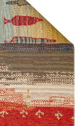 NOMAD NMD 12 TERRA  Yıkanabilir, Çift Taraflı Kullanıma Uygun Yumuşak Tuşeli Otantik Kilim