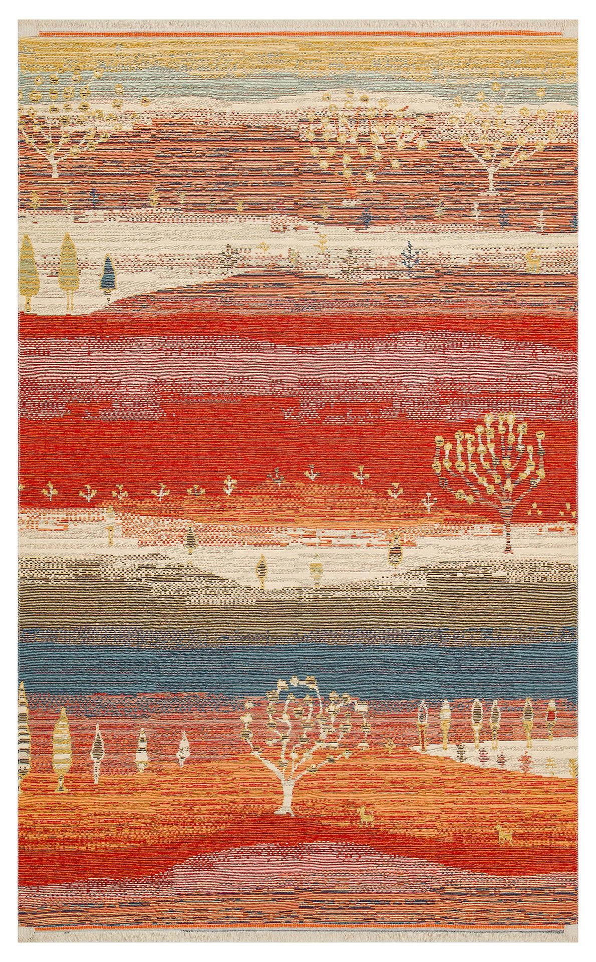 NOMAD NMD 12 TERRA  Yıkanabilir, Çift Taraflı Kullanıma Uygun Yumuşak Tuşeli Otantik Kilim