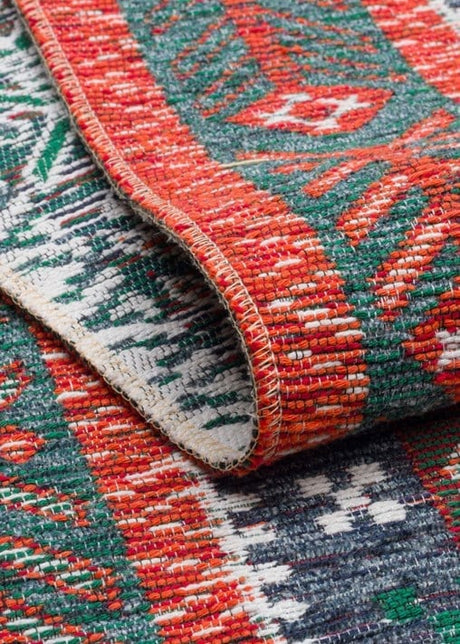 NOMAD NMD 16 NAVY  Yıkanabilir Çift Taraflı Kullanıma Uygun Yumuşak Tuşeli Otantik Kilim