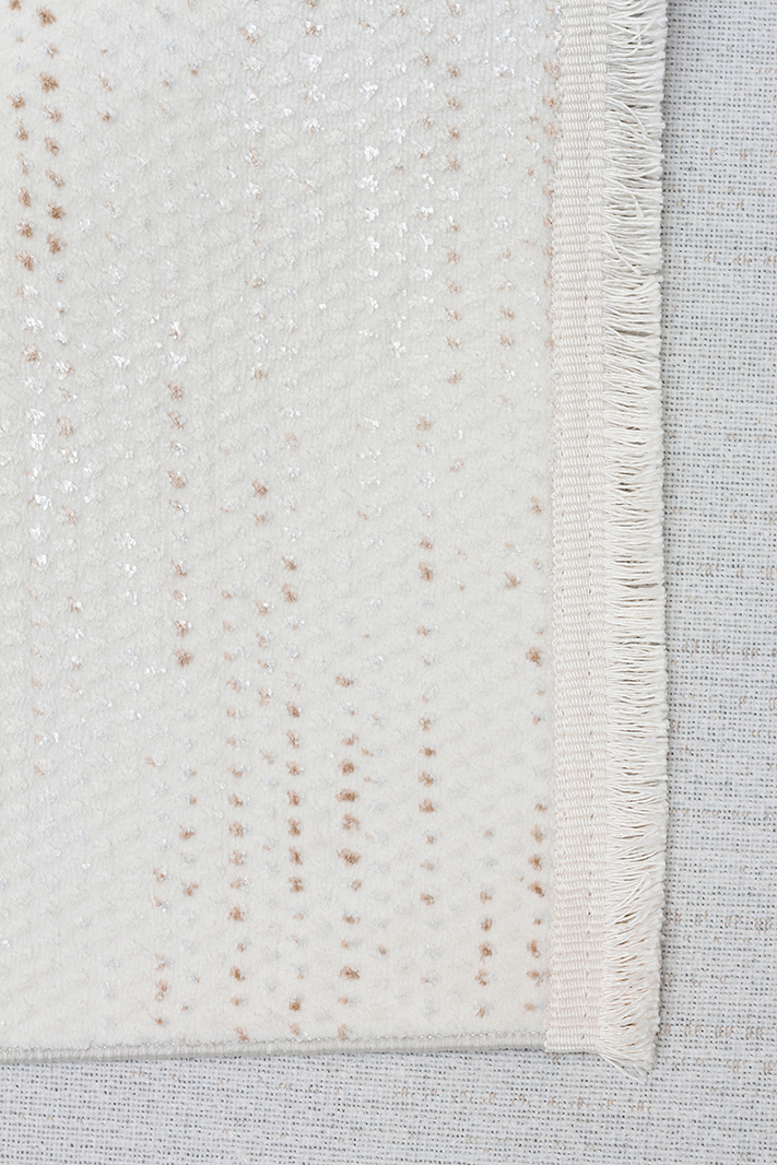NORA NOR 01 BEIGE Hav Toz Vermez Yıkanabilir Kaymaz İnce Dokuma Modern Halı