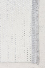 NORA NOR 01 SILVER Hav Toz Vermez Yıkanabilir Kaymaz İnce Dokuma Modern Halı
