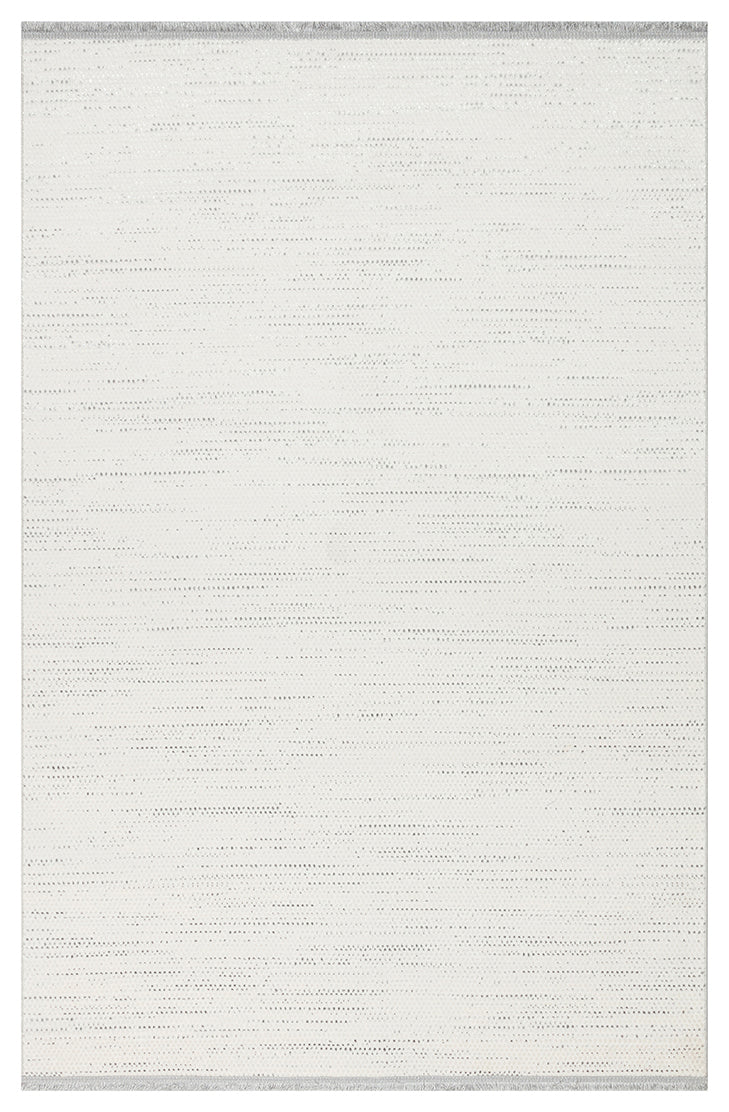 NORA NOR 01 SILVER Hav Toz Vermez Yıkanabilir Kaymaz İnce Dokuma Modern Halı