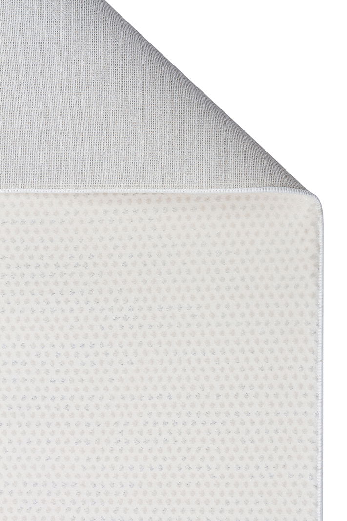 NORA NOR 01 WHITE Hav Toz Vermez Yıkanabilir Kaymaz İnce Dokuma Modern Halı