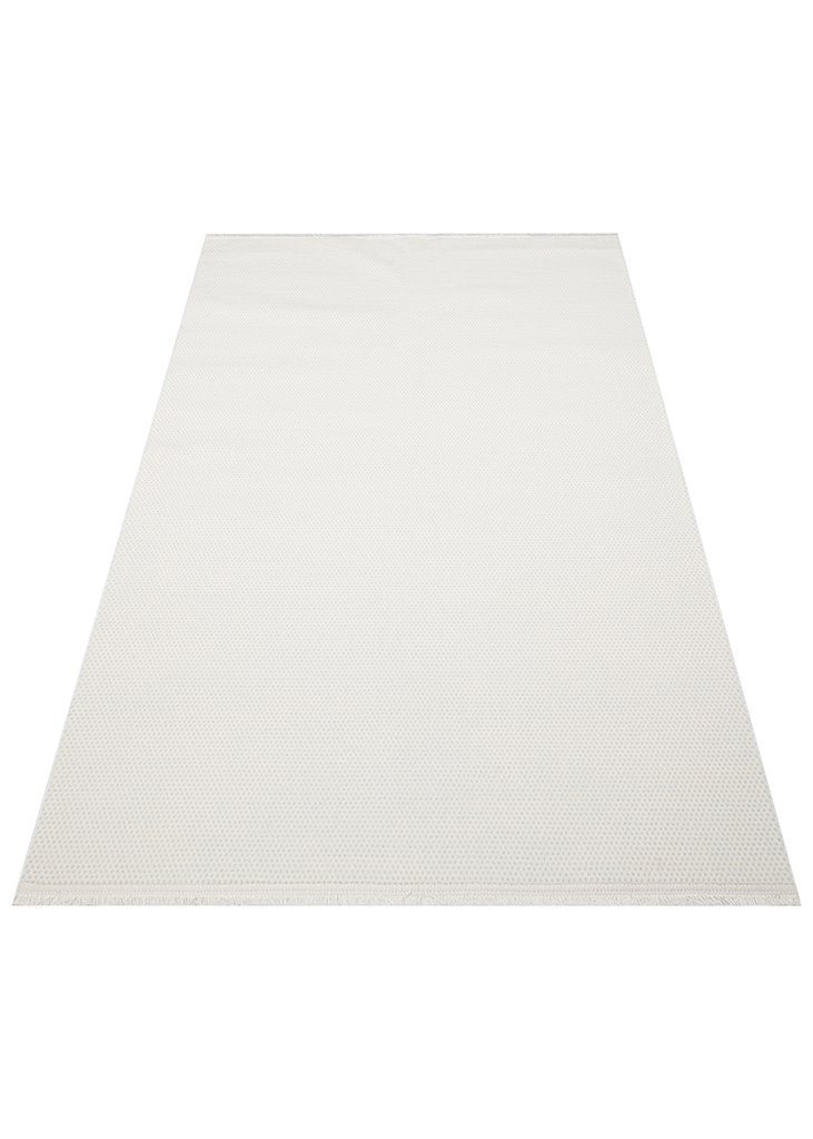 NORA NOR 01 WHITE Hav Toz Vermez Yıkanabilir Kaymaz İnce Dokuma Modern Halı