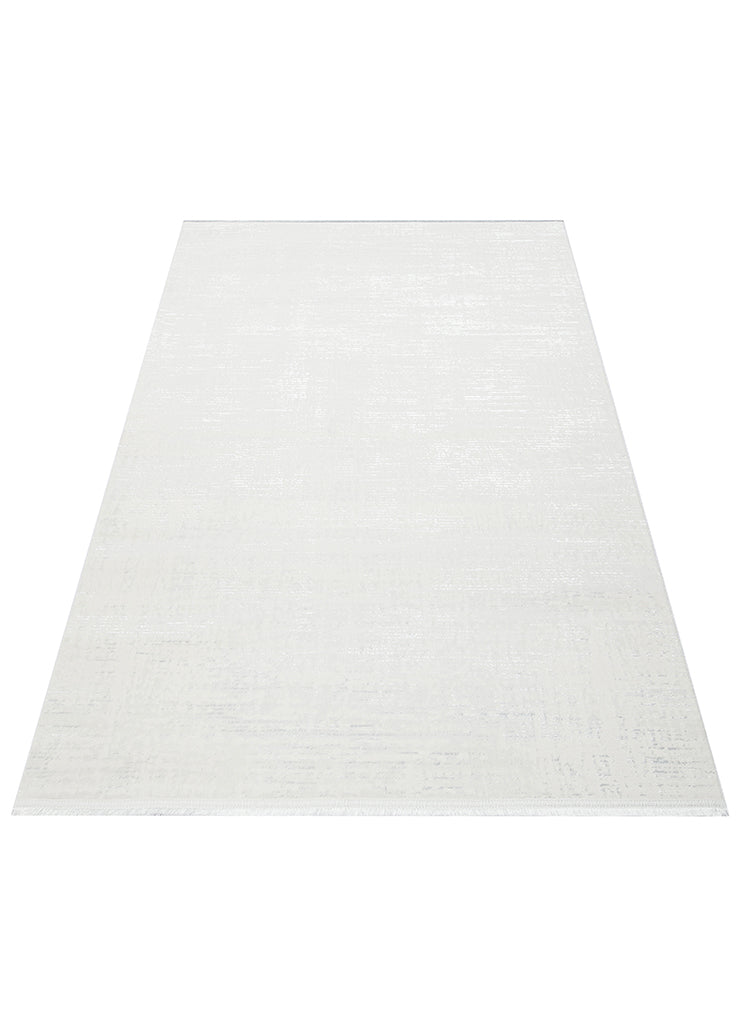NORA NOR 02 WHITE Hav Toz Vermez Yıkanabilir Kaymaz İnce Dokuma Modern Halı