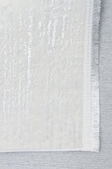 NORA NOR 02 WHITE Hav Toz Vermez Yıkanabilir Kaymaz İnce Dokuma Modern Halı