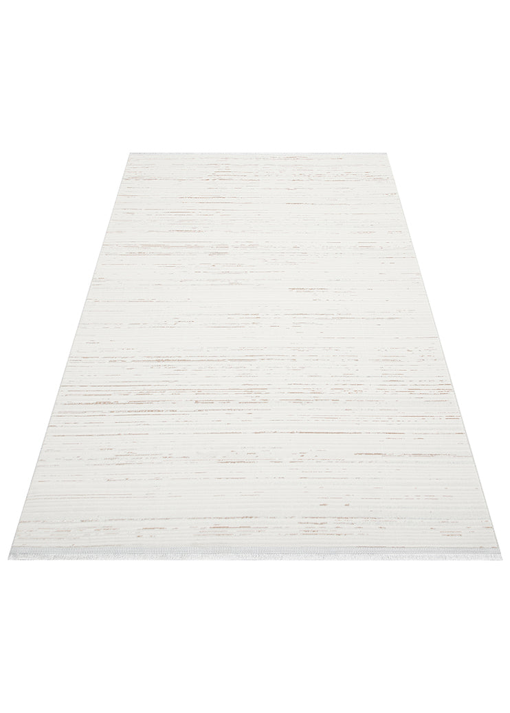 NORA NOR 03 BEIGE Hav Toz Vermez Yıkanabilir Kaymaz İnce Dokuma Modern Halı
