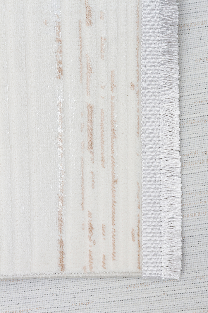 NORA NOR 03 BEIGE Hav Toz Vermez Yıkanabilir Kaymaz İnce Dokuma Modern Halı