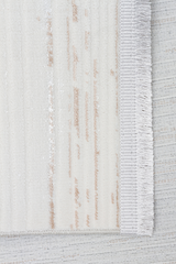NORA NOR 03 BEIGE Hav Toz Vermez Yıkanabilir Kaymaz İnce Dokuma Modern Halı