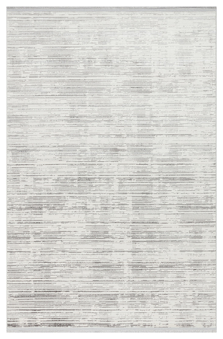 NORA NOR 03 SILVER Hav Toz Vermez Yıkanabilir Kaymaz İnce Dokuma Modern Halı