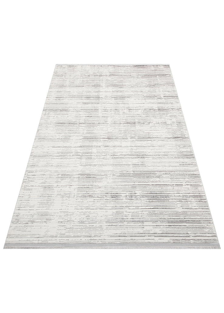 NORA NOR 03 SILVER Hav Toz Vermez Yıkanabilir Kaymaz İnce Dokuma Modern Halı