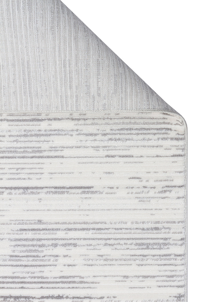 NORA NOR 03 SILVER Hav Toz Vermez Yıkanabilir Kaymaz İnce Dokuma Modern Halı