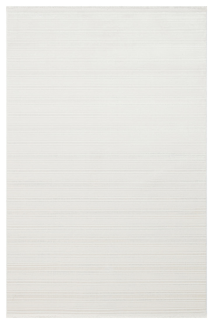 NORA NOR 03 WHITE Hav Toz Vermez Yıkanabilir Kaymaz İnce Dokuma Modern Halı