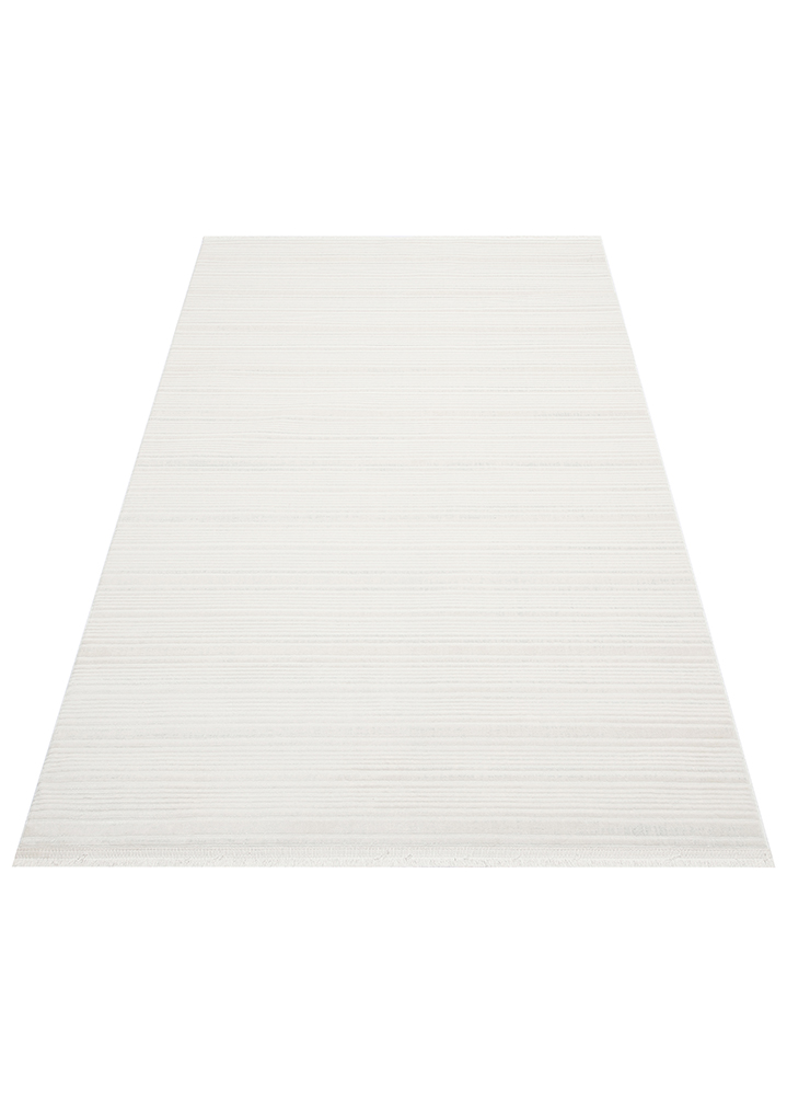 NORA NOR 03 WHITE Hav Toz Vermez Yıkanabilir Kaymaz İnce Dokuma Modern Halı