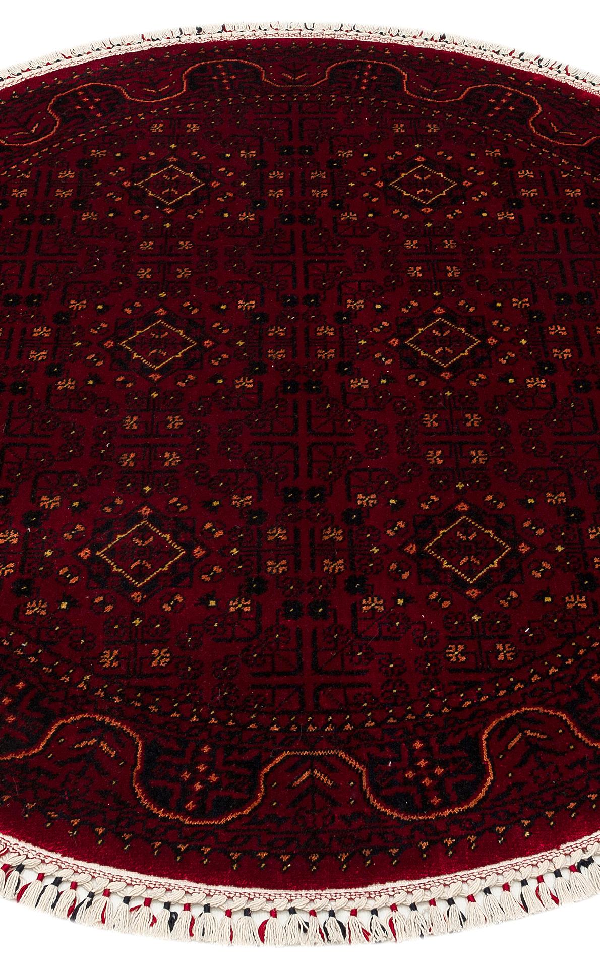 NOSTALJI 960 RED Q  Afgan / Yağcıbedir Desenli El Emeği ile Özel Tezgahlarda Üretilen Tensel Uşak Halısı