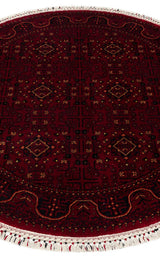 NOSTALJI 960 RED Q  Afgan / Yağcıbedir Desenli El Emeği ile Özel Tezgahlarda Üretilen Tensel Uşak Halısı