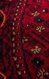 NOSTALJI 960 RED Q  Afgan / Yağcıbedir Desenli El Emeği ile Özel Tezgahlarda Üretilen Tensel Uşak Halısı