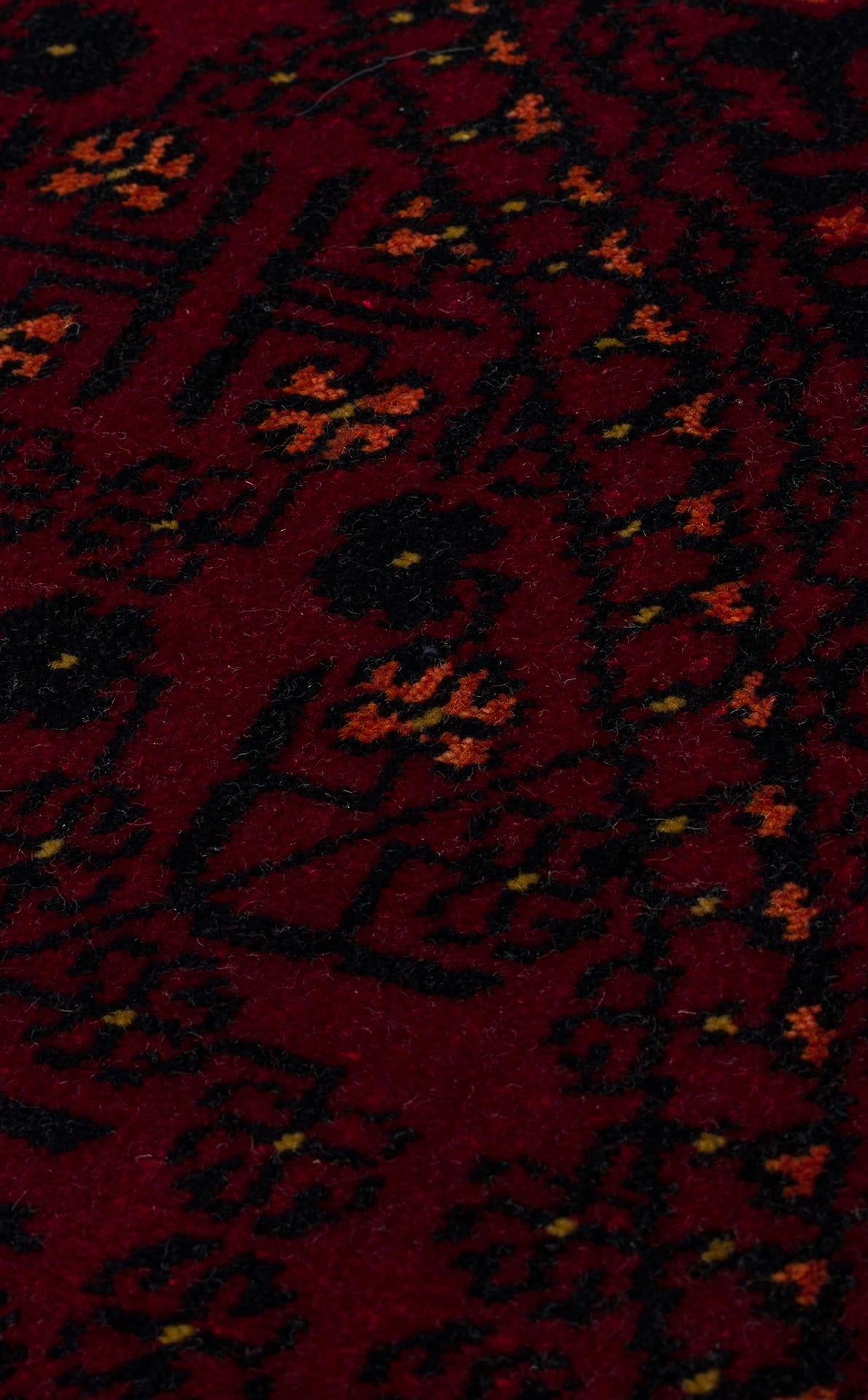 NOSTALJI 960 RED Q  Afgan / Yağcıbedir Desenli El Emeği ile Özel Tezgahlarda Üretilen Tensel Uşak Halısı