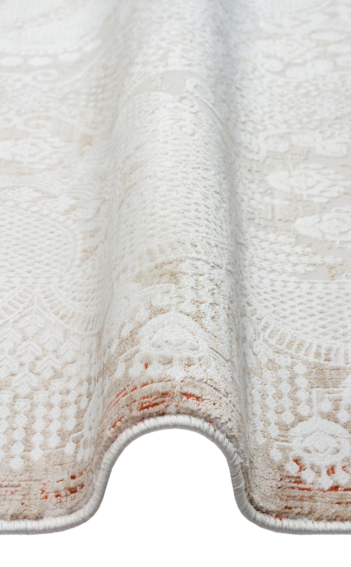 PADONA PDN 05 CREAM VIZON  Extra Yumuşak Dokulu Sık Dokuma Modern Desenlere Sahip Şık Salon Halısı