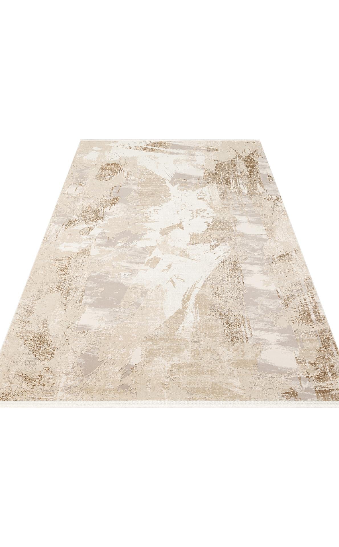PADONA PDN 06 BEIGE GREY  Extra Yumuşak Dokulu Sık Dokuma Modern Desenlere Sahip Şık Salon Halısı