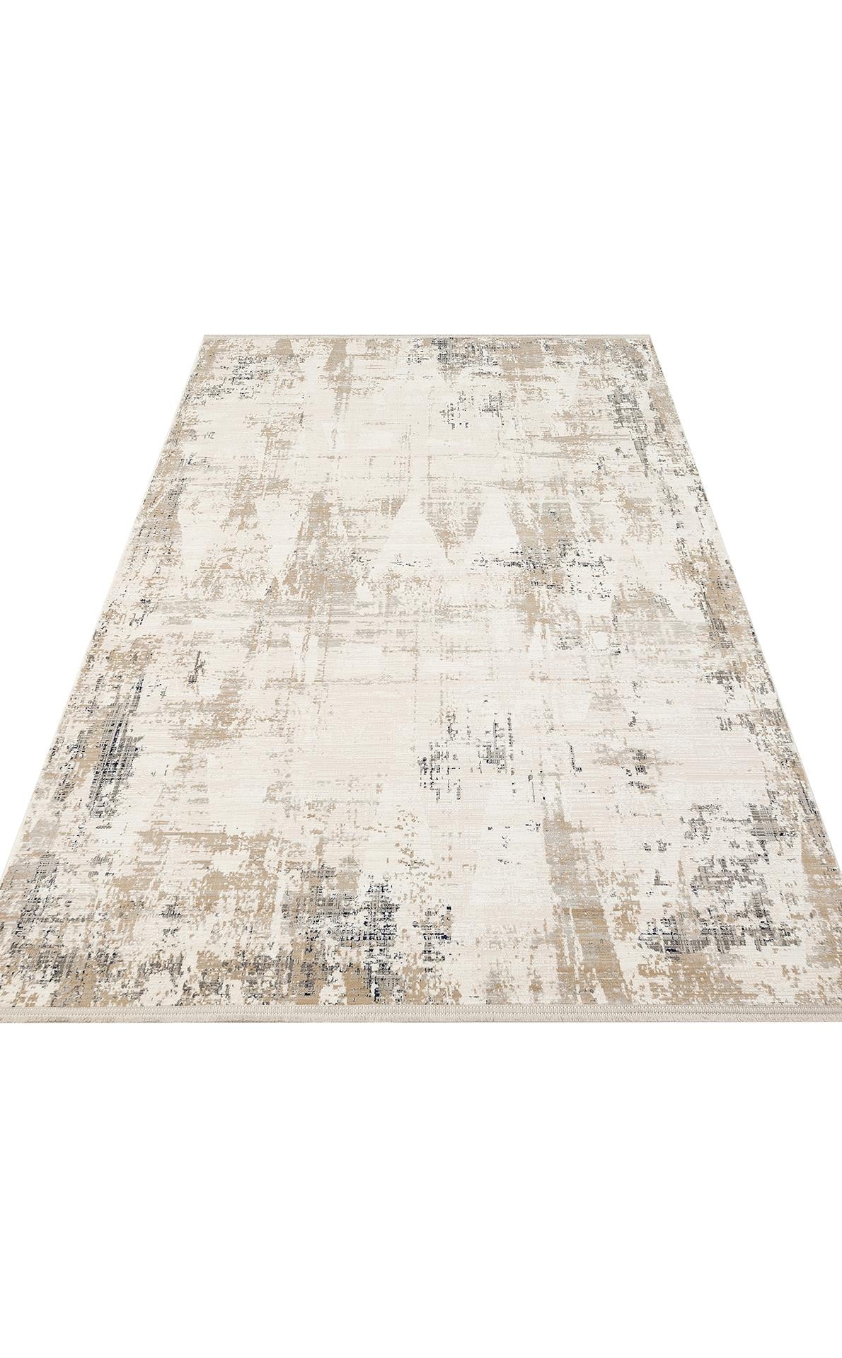 PADONA PDN 07 CREAM BEIGE  Extra Yumuşak Dokulu Sık Dokuma Modern Desenlere Sahip Şık Salon Halısı