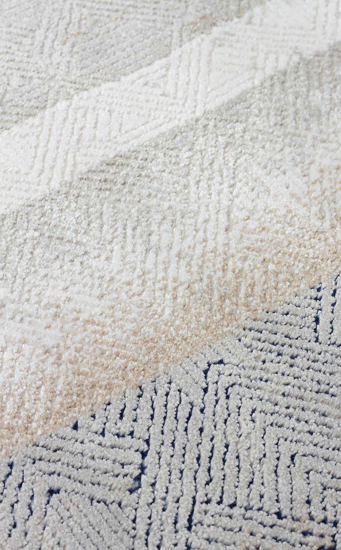 PADONA PDN 08 CREAM GREY  Extra Yumuşak Dokulu Sık Dokuma Modern Desenlere Sahip Şık Salon Halısı