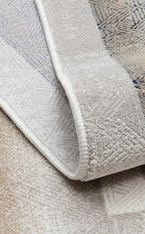 PADONA PDN 08 CREAM GREY  Extra Yumuşak Dokulu Sık Dokuma Modern Desenlere Sahip Şık Salon Halısı