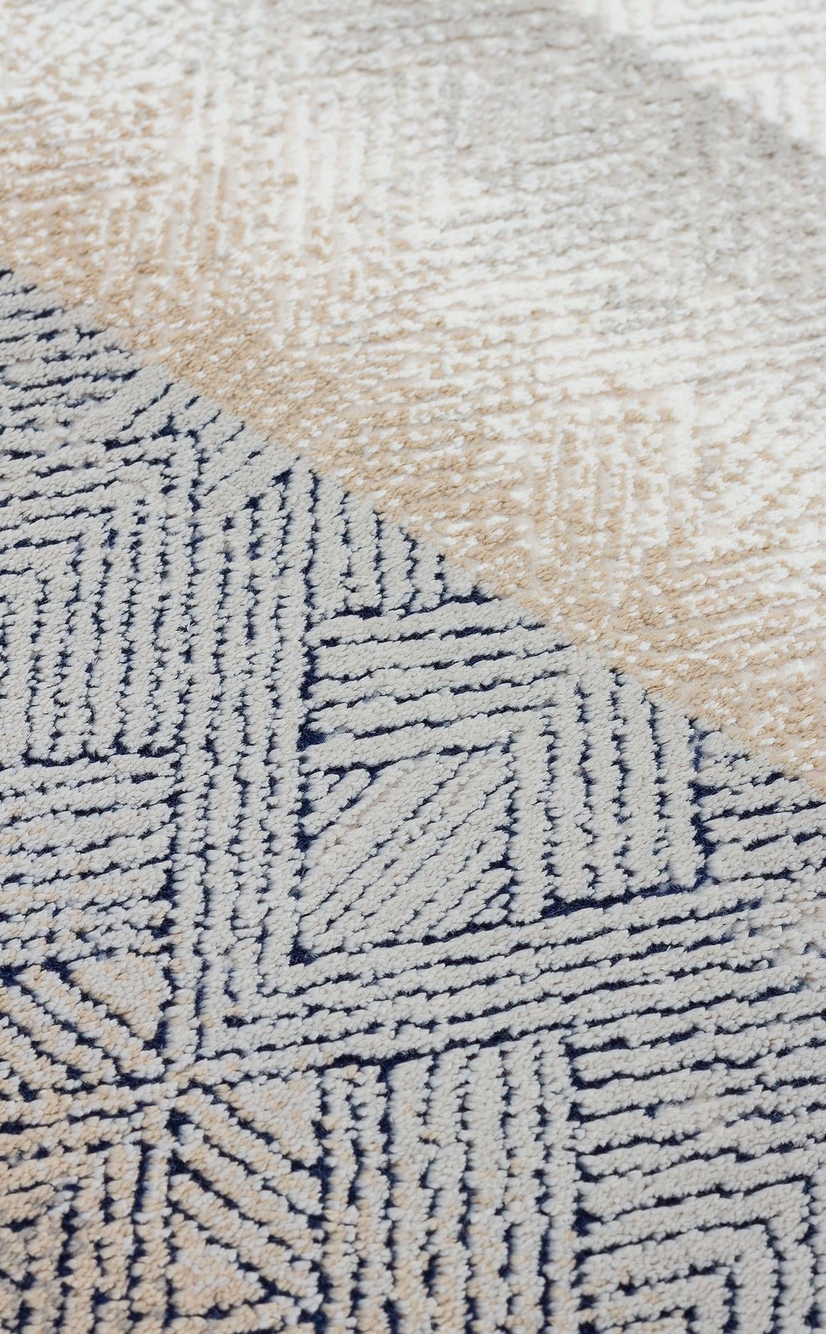 PADONA PDN 08 CREAM GREY  Extra Yumuşak Dokulu Sık Dokuma Modern Desenlere Sahip Şık Salon Halısı