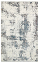 PASSAGE PLZ 01 CREAM NAVY  Yumuşak Tuşeli Sık Dokuma Modern Halı