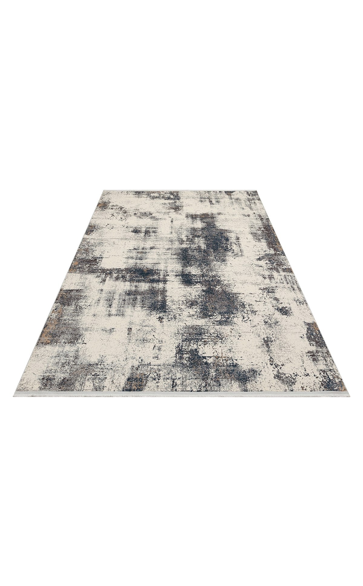 PASSAGE PLZ 01 CREAM NAVY  Yumuşak Tuşeli Sık Dokuma Modern Halı