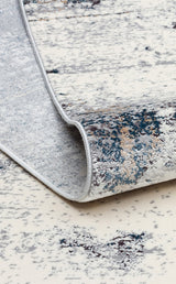 PASSAGE PLZ 01 CREAM NAVY  Yumuşak Tuşeli Sık Dokuma Modern Halı
