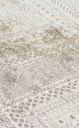 PASSAGE PLZ 02 CREAM VIZON  Yumuşak Tuşeli Sık Dokuma Modern Halı