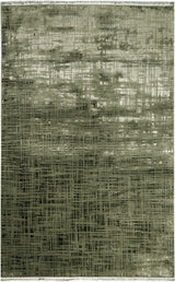 PALERMO PL 01 D.GREEN  Tek Renk Işıltılı Bambu Floş Modern Makine Halı