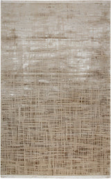 PALERMO PL 01 VIZON  Tek Renk Işıltılı Bambu Floş Modern Makine Halı