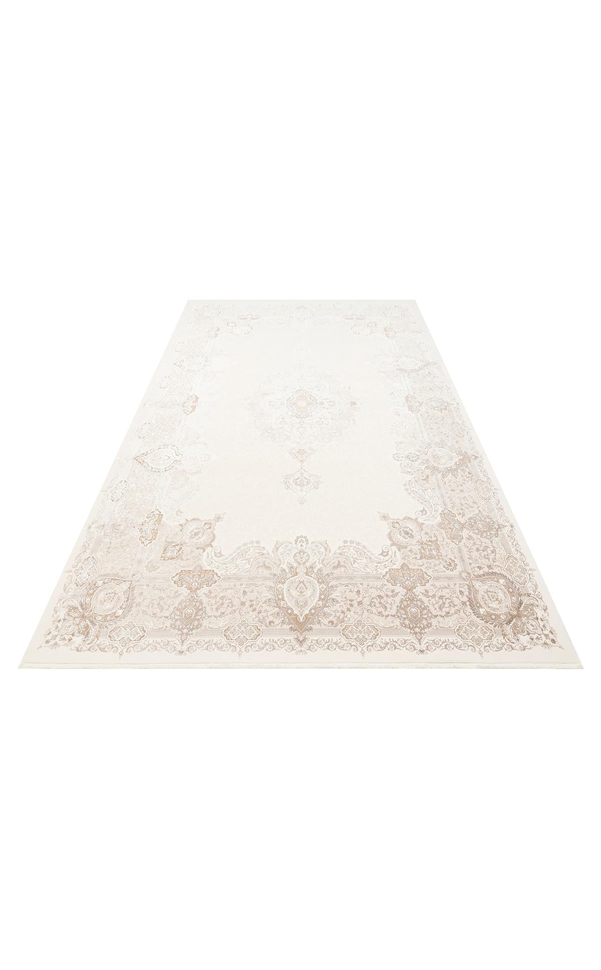 PALMIRA PLM 01 CREAM BEIGE  Yüksek Kaliteli Sık Dokuma Modern Salon Halısı