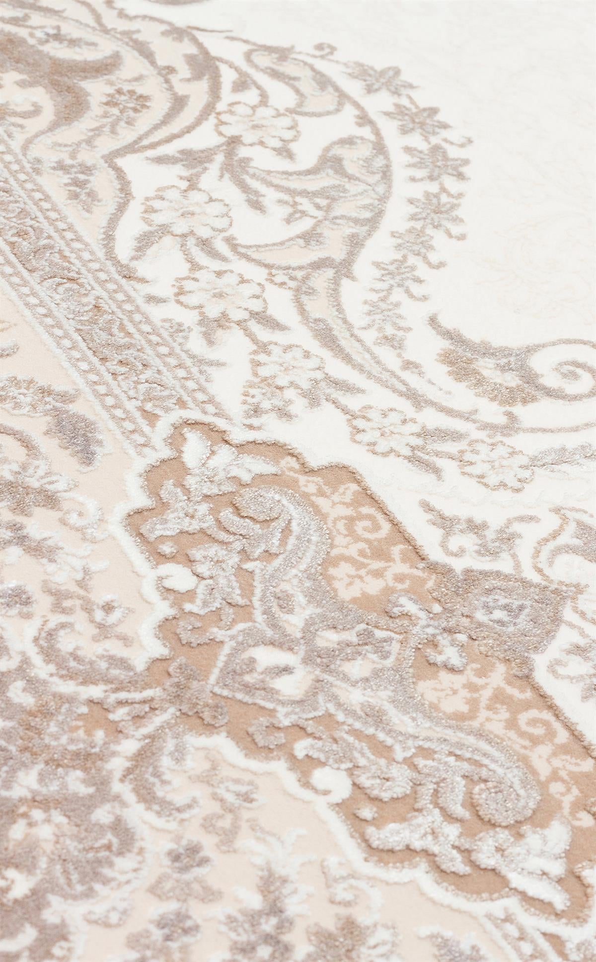 PALMIRA PLM 01 CREAM BEIGE  Yüksek Kaliteli Sık Dokuma Modern Salon Halısı