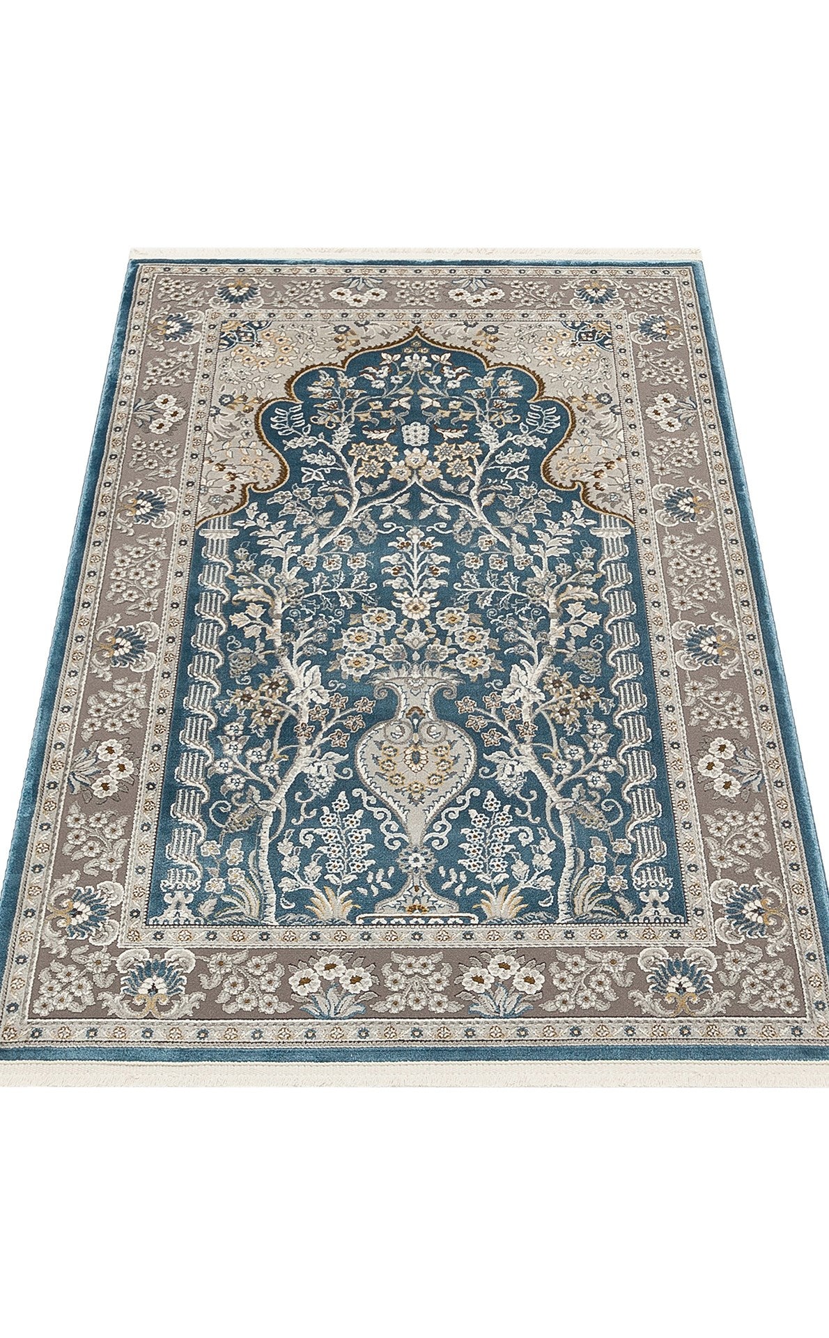 PALMIRA SECCADE PLM SCD 01 GREY BLUE  Yüksek Kaliteli Sık Dokuma Modern Seccade