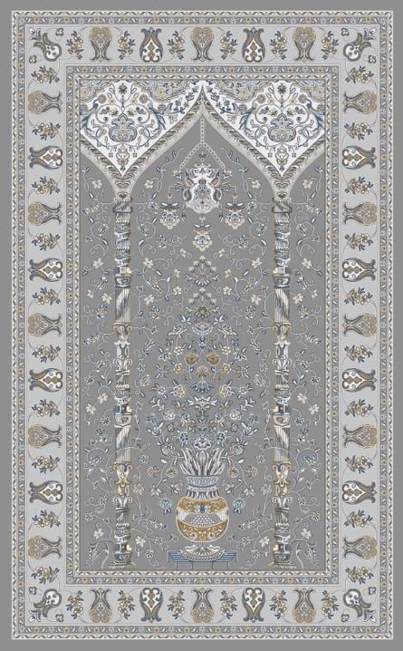 PALMIRA SECCADE PLM SCD 02 GREY  Yüksek Kaliteli Sık Dokuma Modern Seccade