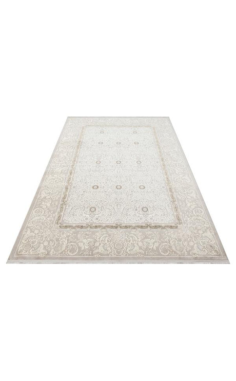 PASSAGE PLZ 04 CREAM VIZON  Yumuşak Tuşeli Sık Dokuma Modern Halı