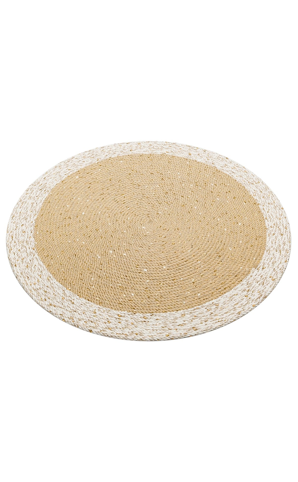 PATNA PTN 02 NATURAL WHITE  Jüt Hasır Görünümlü Hav Toz Vermez Örgü Halı